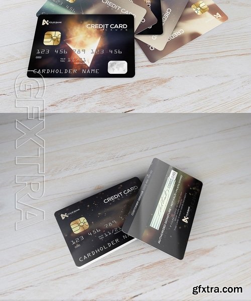 Membership Credit Cards Mockup