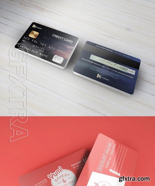 Membership Credit Cards Mockup