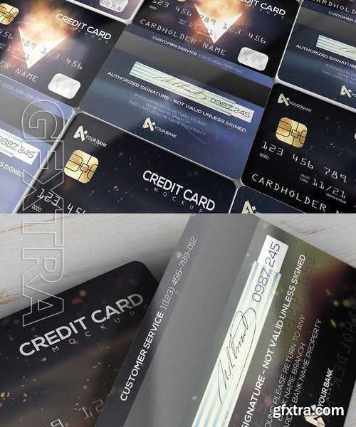 Membership Credit Cards Mockup