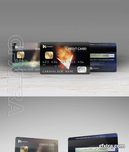 Membership Credit Cards Mockup