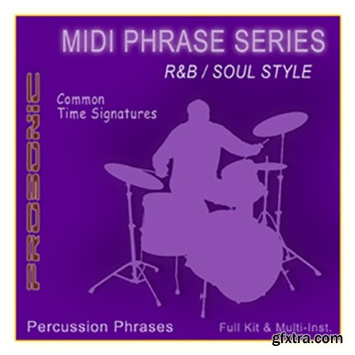 Prosonic Studios RnB and Soul Style Midi Drum Library MiDi-PiRAT