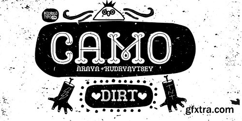 Camo Dirt Font Family - 2 Fonts