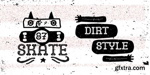 Camo Dirt Font Family - 2 Fonts