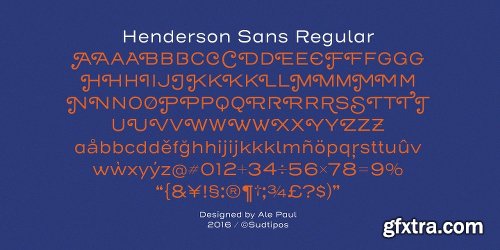 Henderson Sans Font Family - 28 Fonts