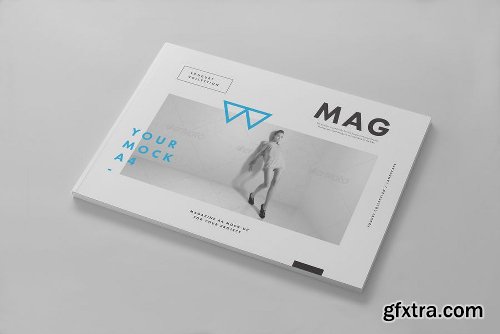 Horizontal A4 Magazine Mock up 2