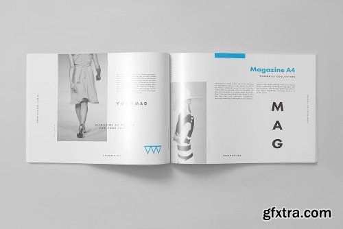 Horizontal A4 Magazine Mock up 2