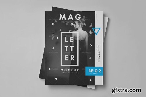 Graphicriver Horizontal Letter Magazine / Brochure Mock-up 2 8354340