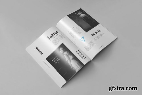 Graphicriver Horizontal Letter Magazine / Brochure Mock-up 2 8354340