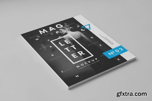 Graphicriver Horizontal Letter Magazine / Brochure Mock-up 2 8354340