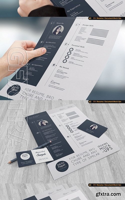 CV Resume Mock-Up