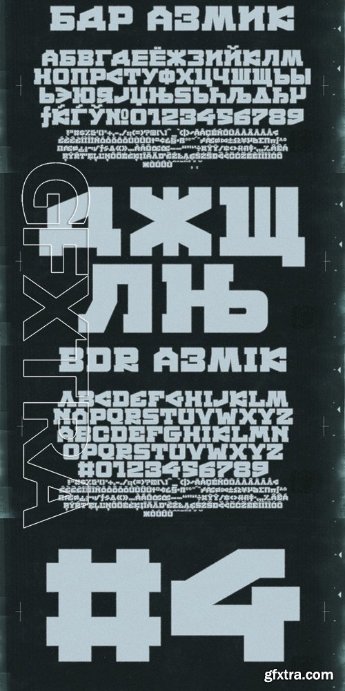 BDR A3MIK - 1 font: $45.00