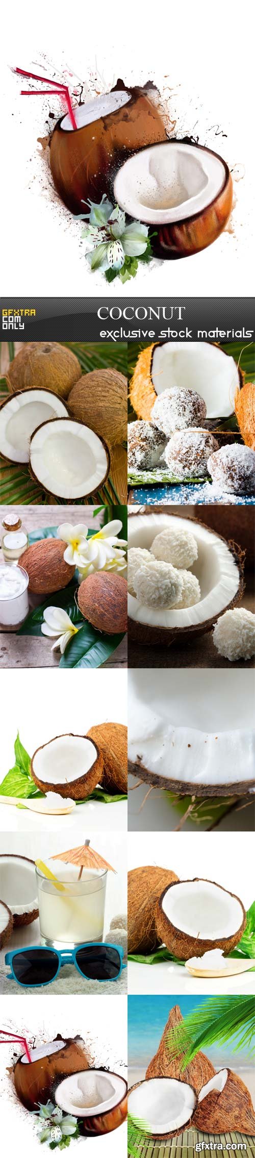 Coconut, 10 UHQ JPEG