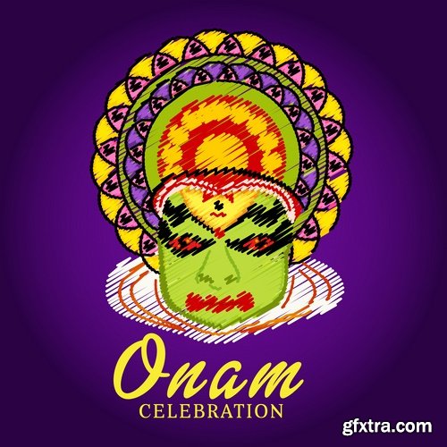 Collection Happy Onam celebration banner poster flyer discount sale sticker 25 HQ Jpeg