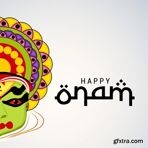 Collection Happy Onam celebration banner poster flyer discount sale sticker 25 HQ Jpeg