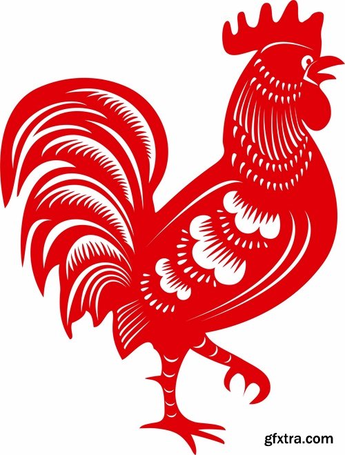 Collection chicken rooster logo 2017 vector image 25 EPS