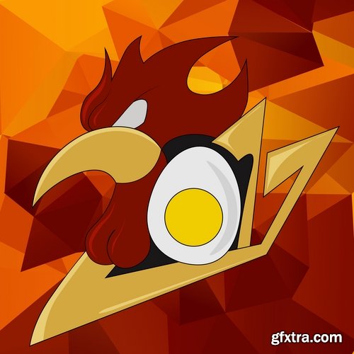 Collection chicken rooster logo 2017 vector image 25 EPS