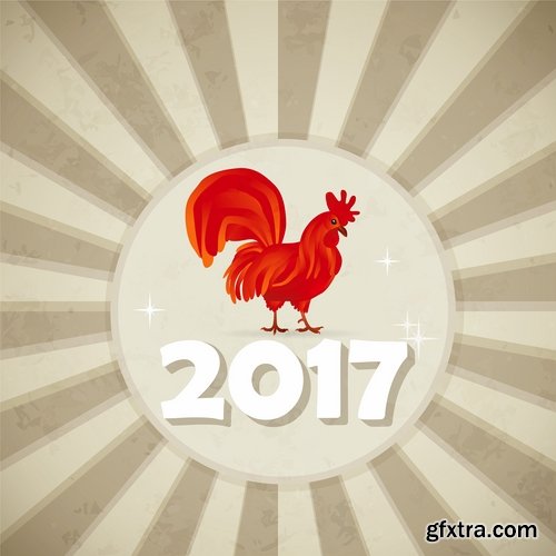 Collection chicken rooster logo 2017 vector image 25 EPS