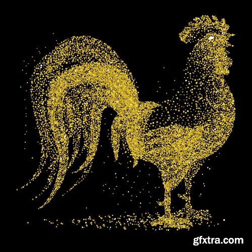 Collection chicken rooster logo 2017 vector image 25 EPS