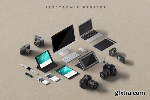 CM - Mockupper Scene Generator Isometric 887638