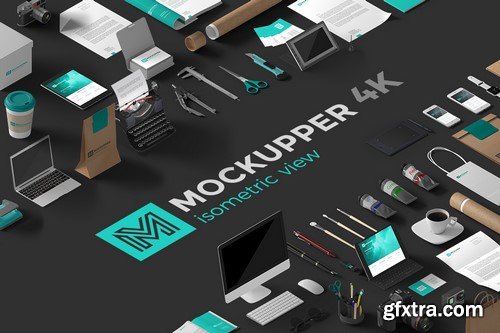 CM - Mockupper Scene Generator Isometric 887638