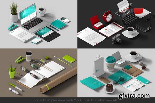 CM - Mockupper Scene Generator Isometric 887638