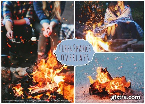 CM - Fire and Sparks Photoshop Overlays 888574