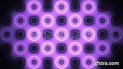 VJ Purple Glowing Discs - HD Video Footage