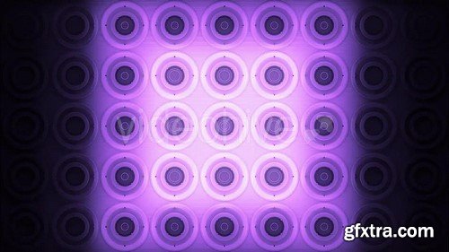 VJ Purple Glowing Discs - HD Video Footage