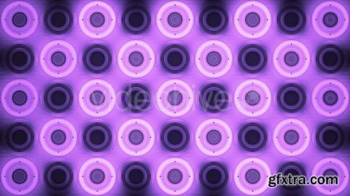 VJ Purple Glowing Discs - HD Video Footage