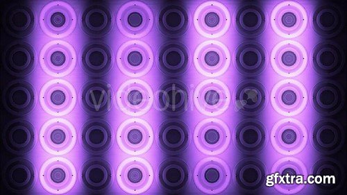 VJ Purple Glowing Discs - HD Video Footage