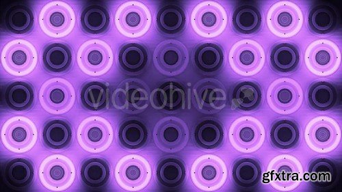 VJ Purple Glowing Discs - HD Video Footage