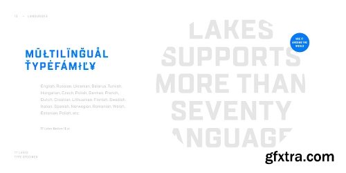 TT Lakes Font Family 54 Fonts