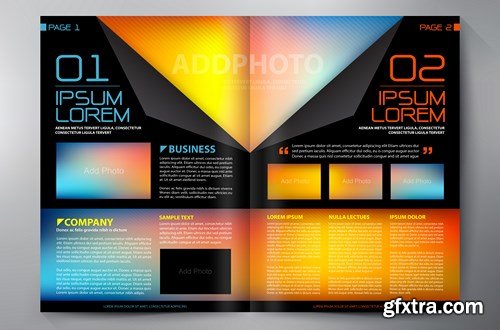 Brochure Design Template - 12xEPS