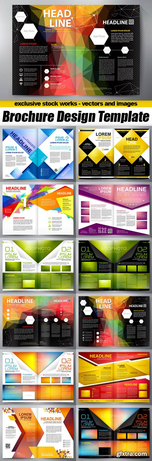 Brochure Design Template - 12xEPS