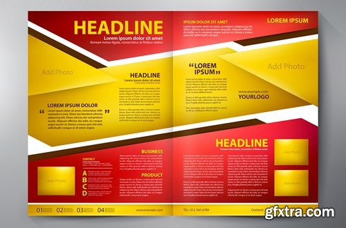 Brochure Design Template - 12xEPS