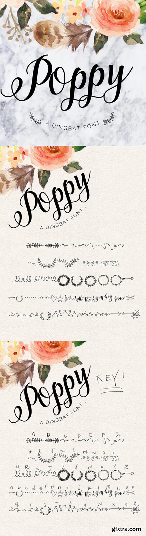 Poppy Script Font