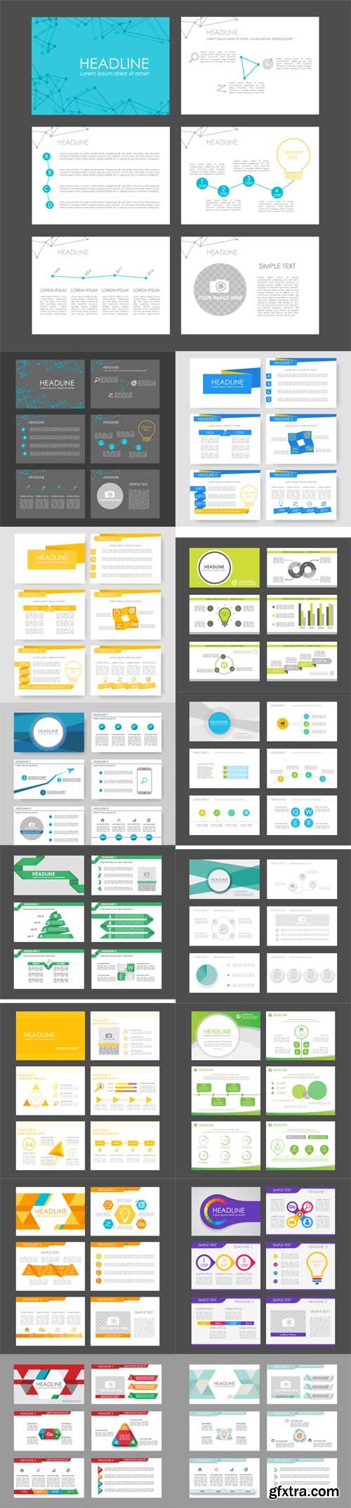 Vector Set - Infographic Elements for Presentation Templates