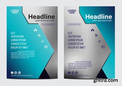 Corporate Templates of Brochures 8 - 25xEPS