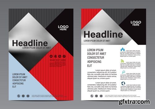 Corporate Templates of Brochures 8 - 25xEPS