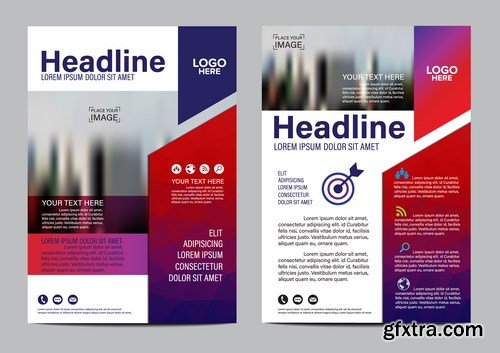 Corporate Templates of Brochures 8 - 25xEPS