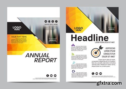 Corporate Templates of Brochures 8 - 25xEPS