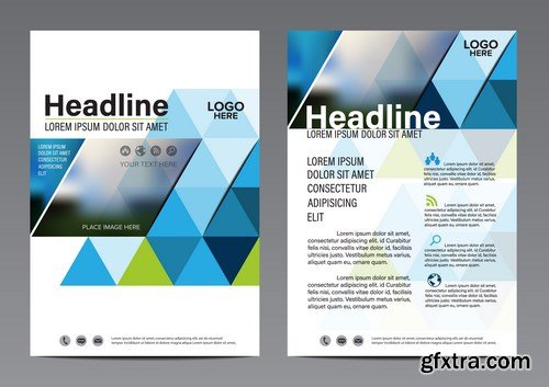 Corporate Templates of Brochures 8 - 25xEPS