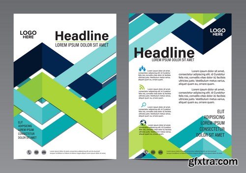 Corporate Templates of Brochures 8 - 25xEPS