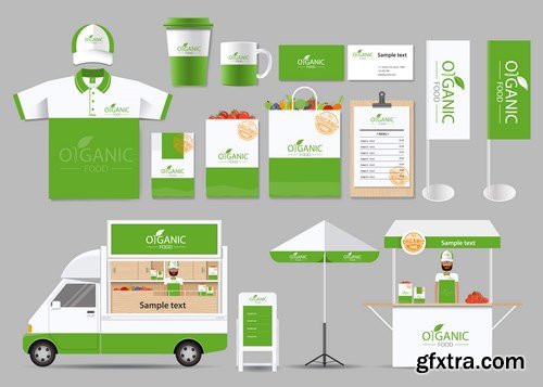 Corporate Branded Design of Food - 16xEPS