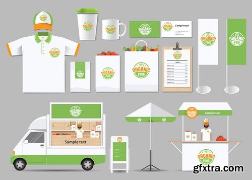 Corporate Branded Design of Food - 16xEPS