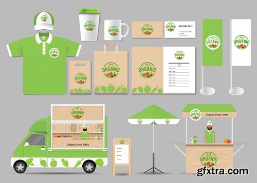 Corporate Branded Design of Food - 16xEPS