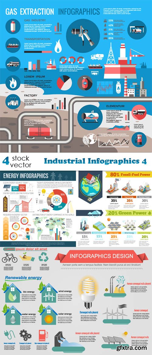 Vectors - Industrial Infographics 4