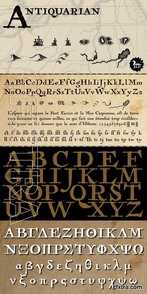 Antiquarian - 1 font: $39.00