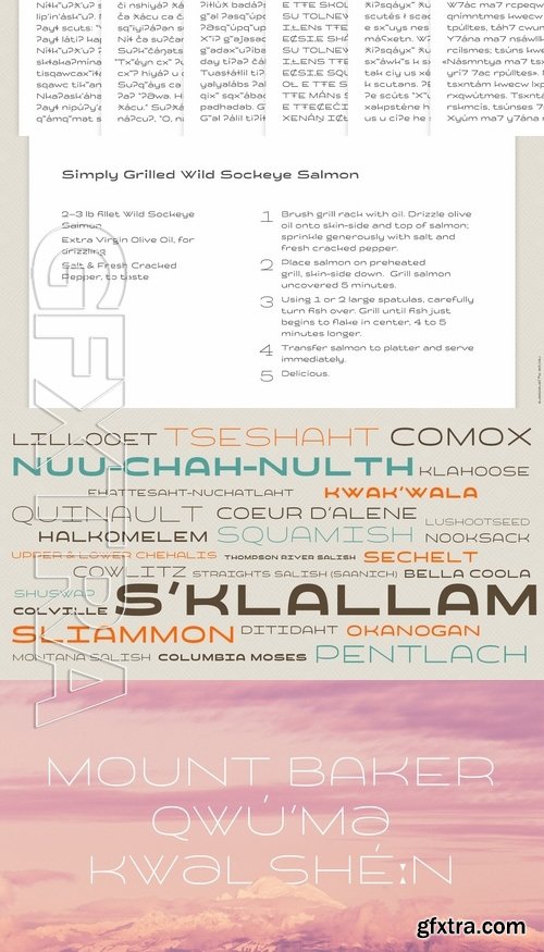 Salish - 5 fonts: $109.00