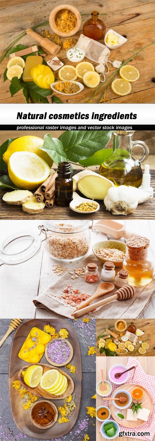 Natural cosmetics ingredients - 5 UHQ JPEG